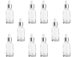 Frascos Conta-gotas Recarregáveis, Pacote Com 10 Unidades, 30ml De Vidro.