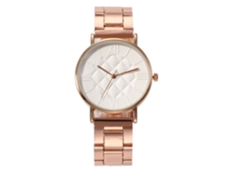 Reloj De Pulsera De Cuarzo Informal Para Mujer Vansvar Con Esfera A Cuadros, Color Blanco.