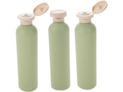 - Juego De 3 Botellas De Champú Y Loción De Viaje Con Tapa Abatible