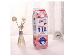 Estuche Para Lápices Bonito Y Creativo, Bolsa De Leche Para Niños, Artículo Novedoso, Rosa