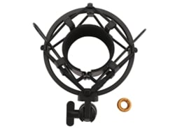 Suporte Anti-vibração Para Microfone Abs Com Porca Conversora 5/8 Para 3/8 Para Microfones Redondos De 45‑50mm Preto