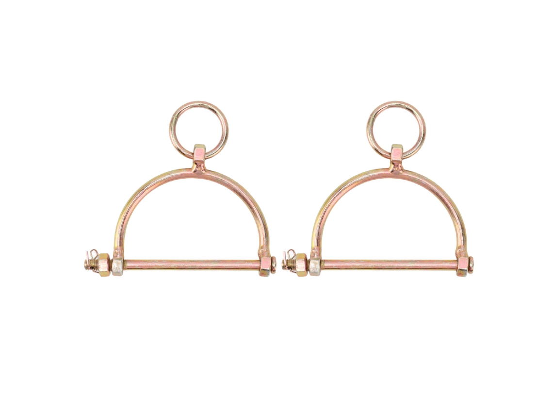 2 Piezas De Anillo Nasal De Acero Inoxidable Para Vacas Y Toros, Herramienta De Media Corteza, Clip Práctico Para Ganado De Granja
