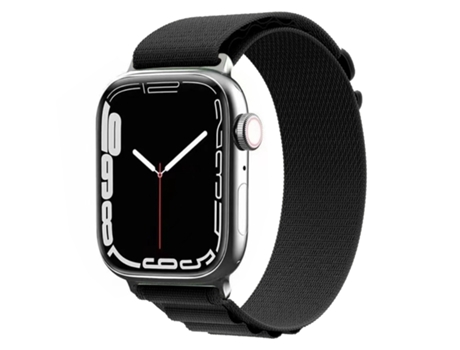 Correa de reloj de nailon para Apple Watch Series 9, 8 y 7 41 mm / SE 3 y SE 2 y 6 y SE y 5 y 4 40 mm / 3 y 2 y 1 38 mm (Negro)