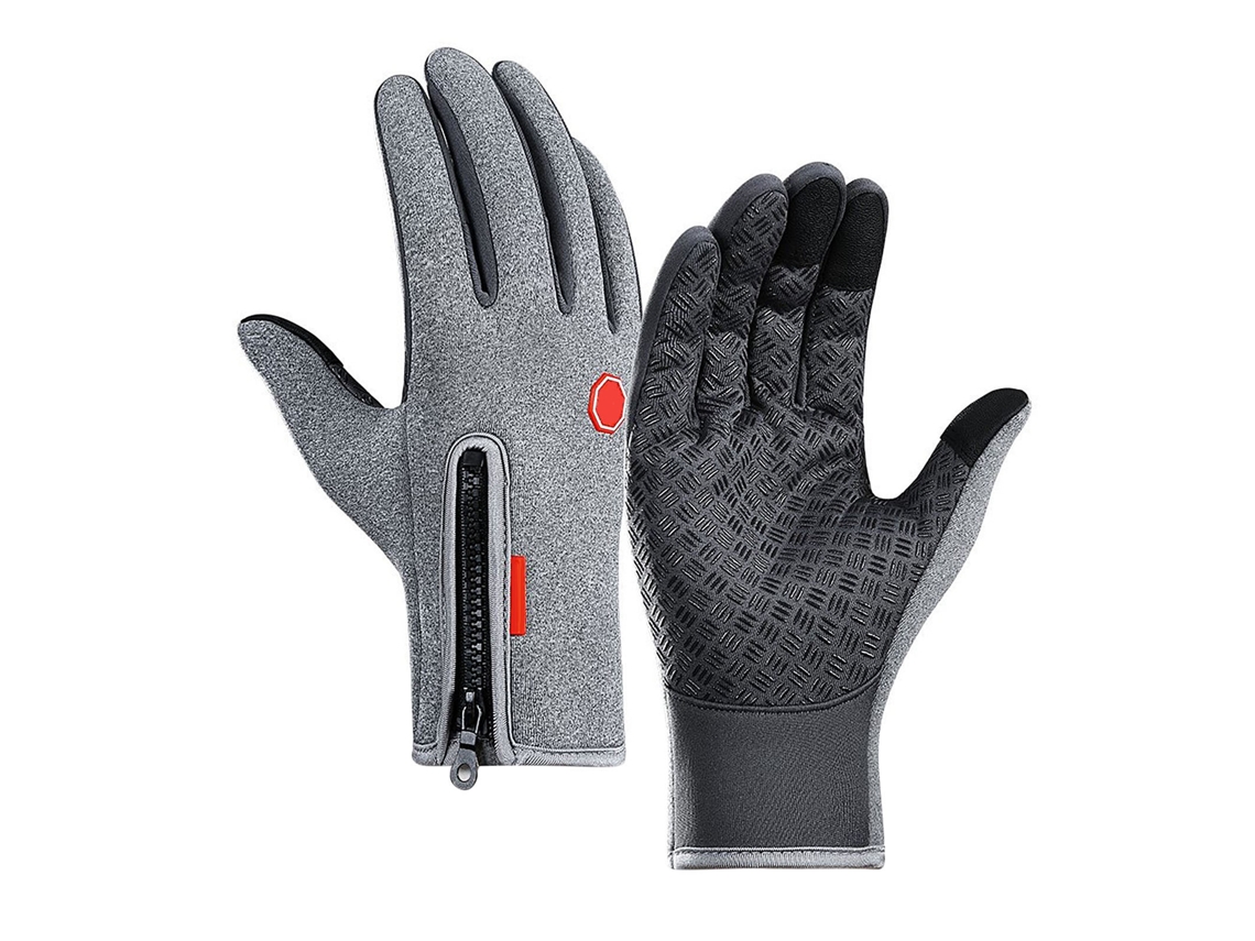 Guantes Unisex Impermeables Táctiles Con Forro Polar Ajustable Para Esquí Caminata Deportes De Invierno Al Aire Libre