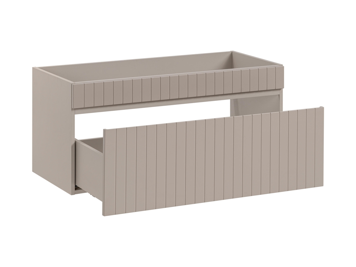 Armario Bajo Lavabos FURNLUX Iconic (Beige, Madera Contrachapada - 100X46X46 Cm)