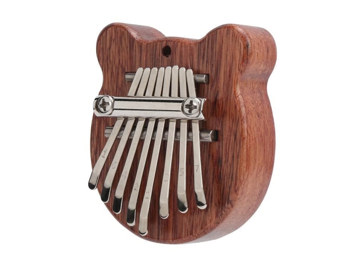 Mini Kalimba 8 Tons Kalimba Mini Piano de Polegar Presente para Crianças Instrumentos de Lazer Ao Ar Livre Forma de Urso 