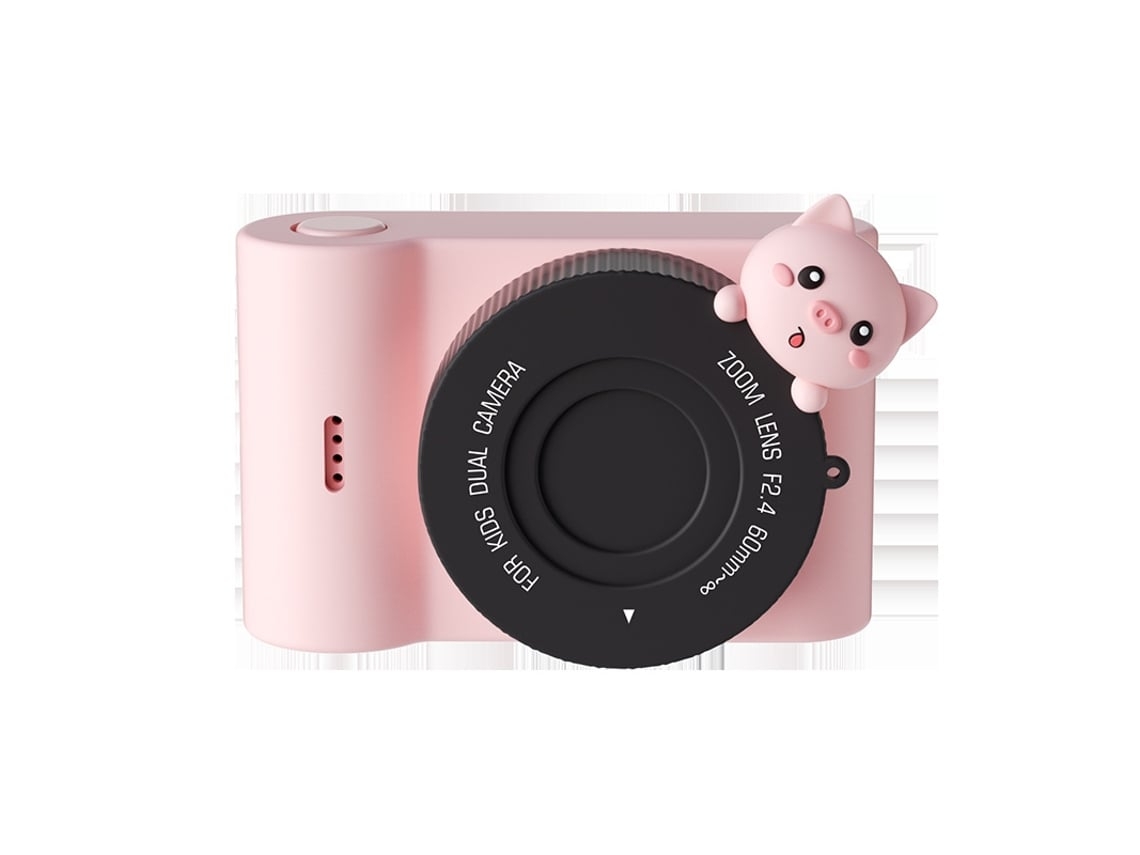 Cámara Digital Pantalla Táctil de 3.0 Pulgadas Wi-Fi 1080P Pink Pig+32G VEANXIN