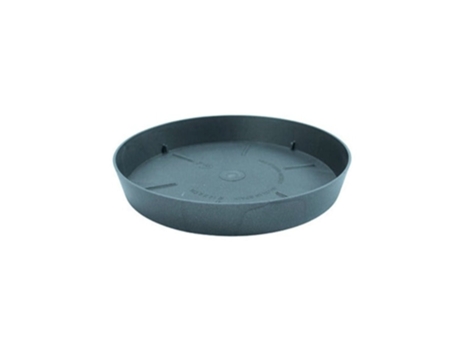PLASTIKEN TES - Plato Redondo Ø14 cm para Macetas de 18 cm Antracita