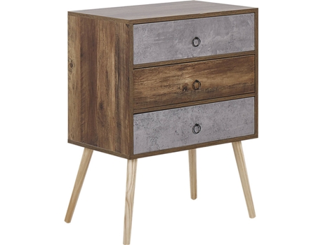 Cómoda madera oscura BELIANI Batley