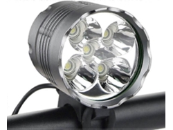 Omni-luz Bicicleta 7000 Lumens 5 Led Impermeable, Batería Recargable 6000mah, 3 Modos, Farol Delantero Para Montaña Y Actividades Al Aire Libre