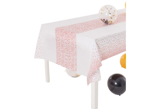 Paquete de 3 manteles desechables de lunares, manteles de plástico para fiestas, para cumpleaños, Navidad, bodas, barbacoa al aire libre style2