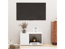 Mueble de Armario Tv 60X24X32Cm Contrachapado Blanco