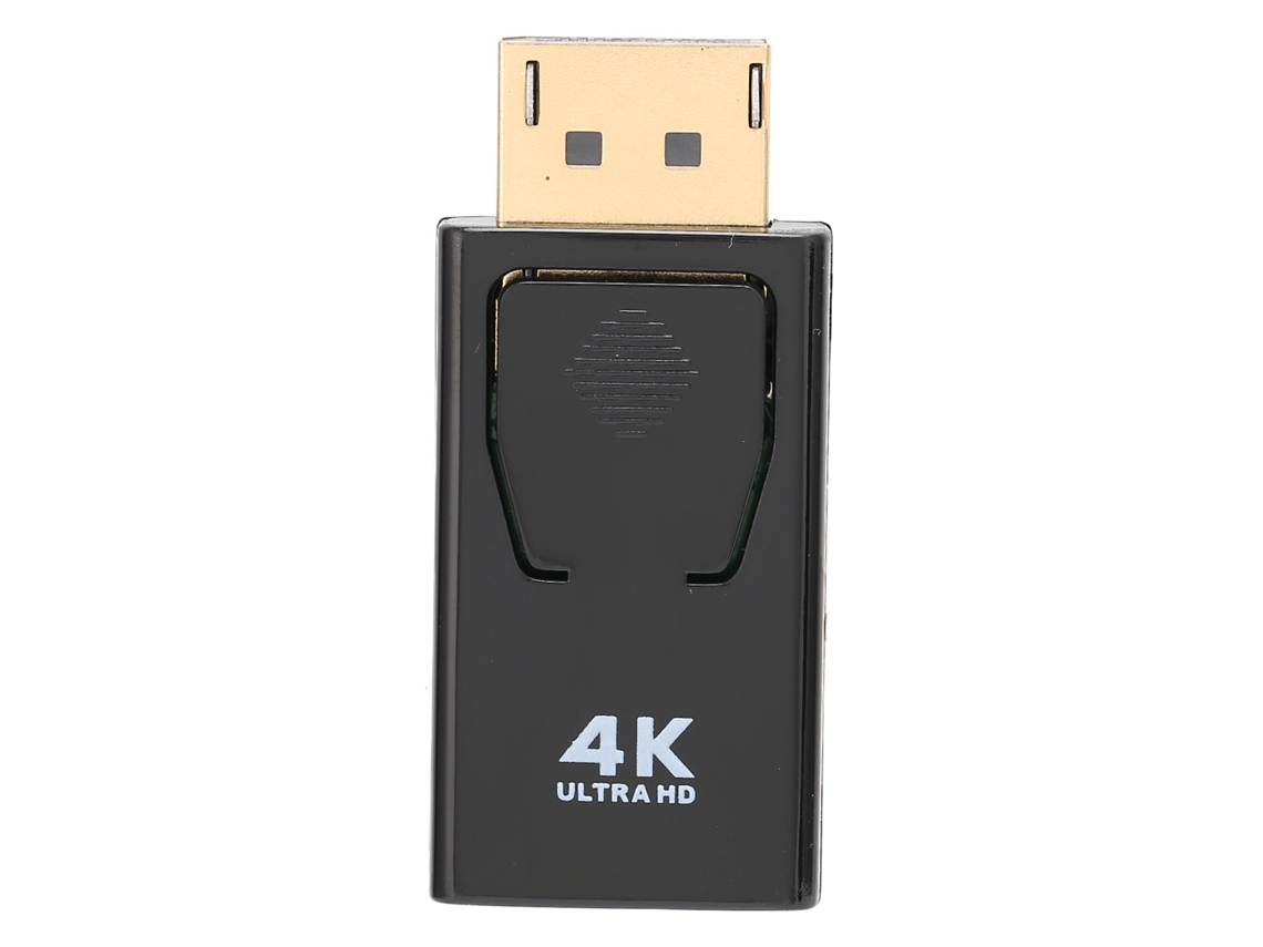 Adaptador Dp Macho Para High Definition Multimedia Interface Fêmea 4k 1080p Conector Com Fecho Seguro