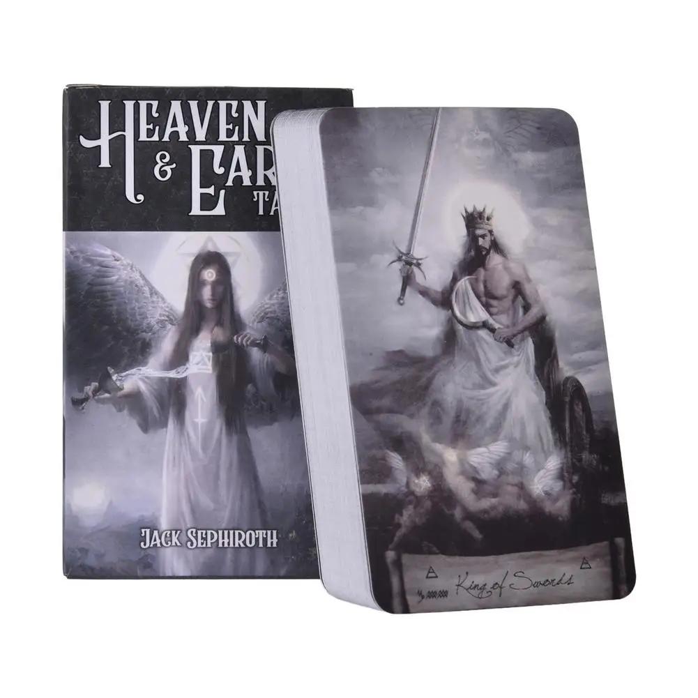 Tarot Cielo y Tierra, Oráculo de 78 Cartas, Versión en Inglés, Juego de Adivinación MDUG