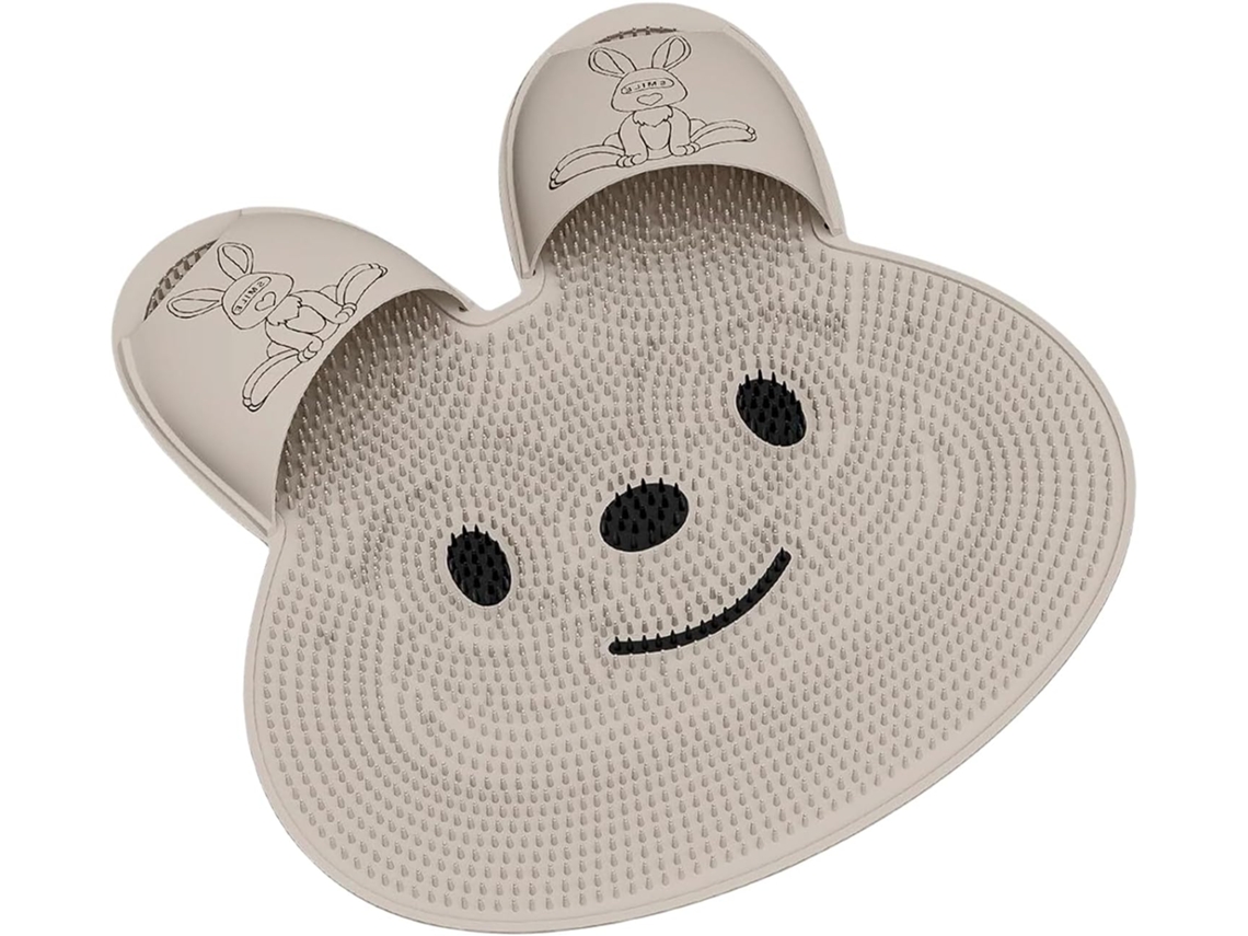 Alfombrilla Exfoliante Para Pies Cepillo El Suelo De La Ducha Unisex Con Forma Conejo Eliminar Callosidades Y Ba Era