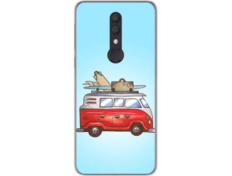 Carcasa Alcatel 1X (2019) TUMUNDOSMARTPHONE Furgoneta Multicolor