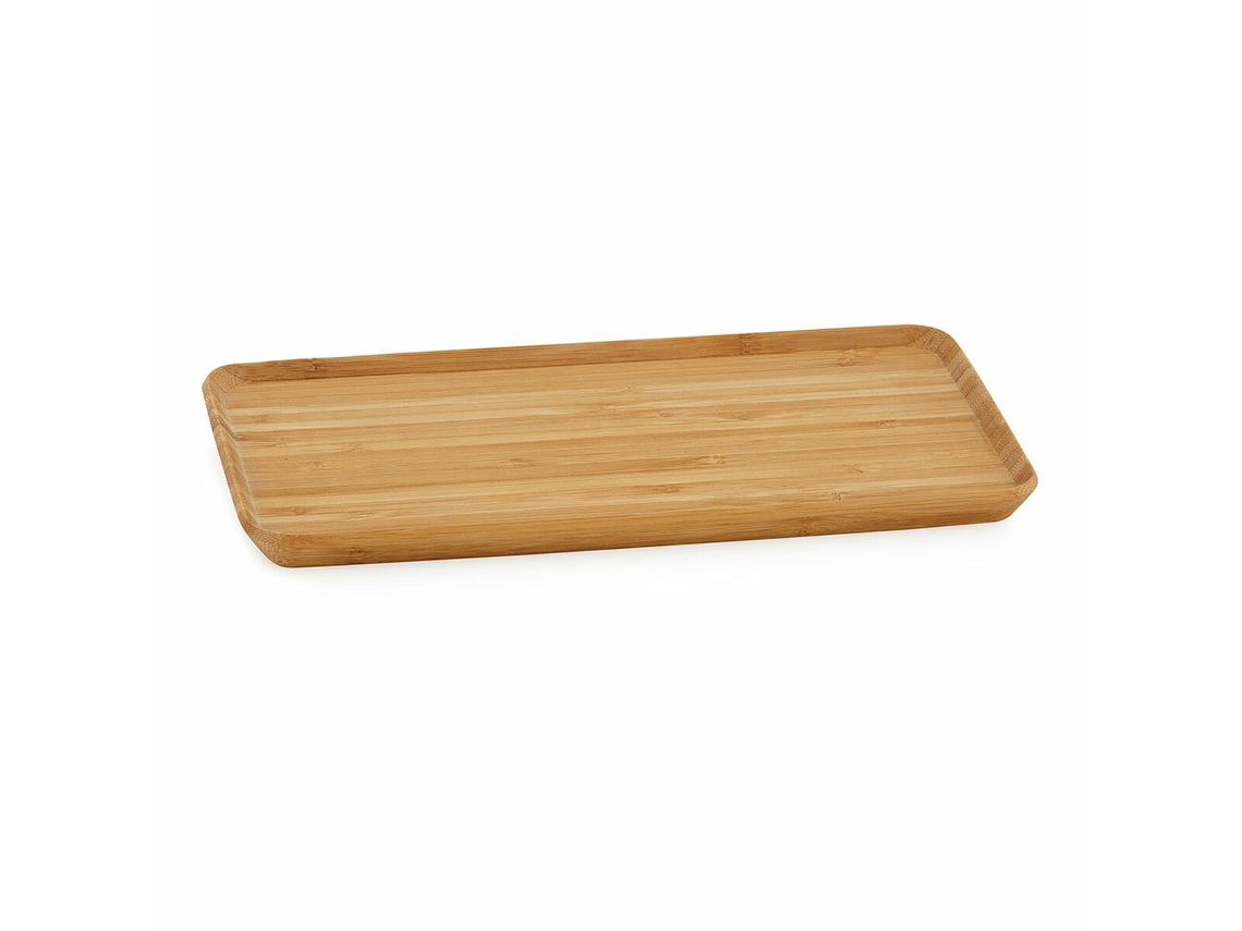 Andrea House Ax70063 Bandeja Decorativa de Bambú Rectangular Beige 27cm