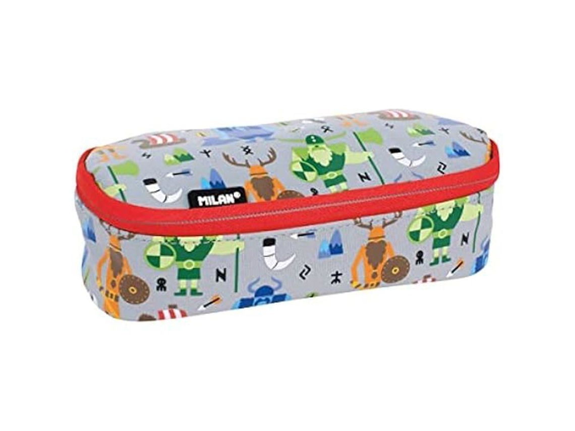 Mochila ovalada Milan, serie Vikings especial, sintética, mixta, para niños