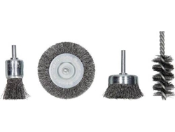 Conjunto de 4 Cepillos de Discos BOSCH de Alambre Conjunto de 4 Cepillos Acero