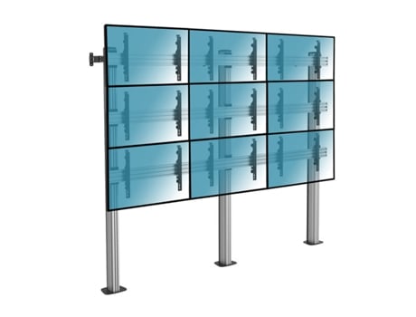 Soporte de suelo atornillable para 9 TV 50"-55"