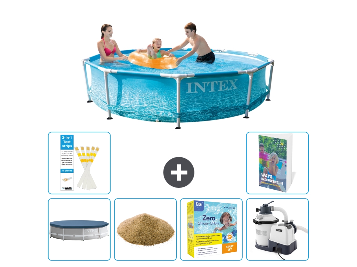 Intex Piscina Com Estrutura Redonda - 305x76 Cm - 7-peças S170