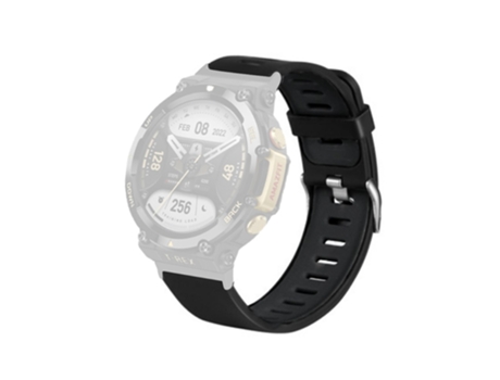 Correa de Silicona color dual para Huami Amazfit T-Rex 2 - negro/gris oscuro