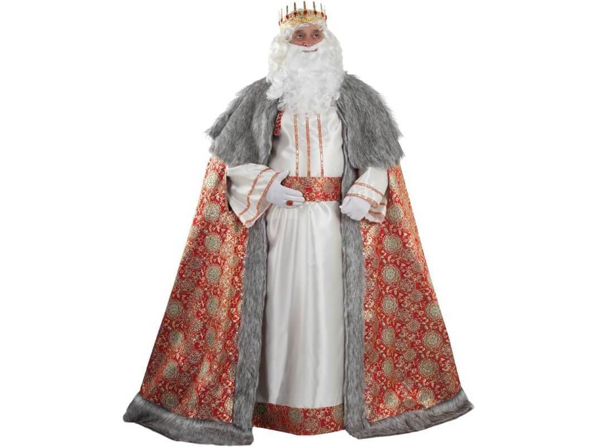 Disfraz de Hombre DISFRAZZES Rey Mago Melchor Deluxe (Talla: Talla Universal)