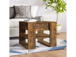 Mesa de Centro de Apoyo 55,5X55X45 Cm Madera Procesada Roble Ahumado