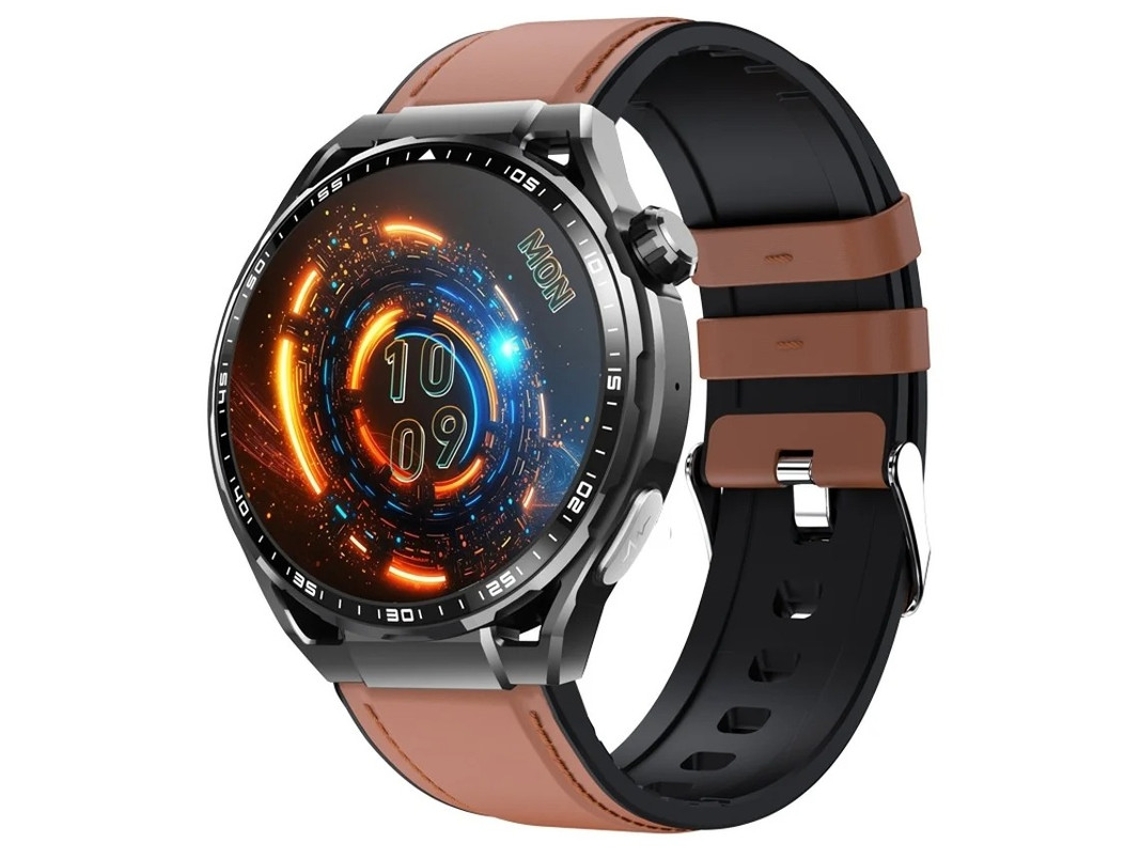 Reloj inteligente con rastreador de actividad física para hombre, con función de teléfono, frecuencia cardíaca, presión arterial, resistente al agua, color negro Yizhood