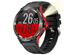 Reloj inteligente Kt70 con pantalla HD de 1,53 pulgadas, potente luz exterior, brújula, llamadas Bluetooth y pulsera de fitness Ly Ebike.