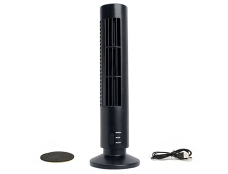 Ventilador sin aspas vertical USB portátil, mini ventilador de torre de enfriamiento de escritorio con ventilador de aire acondicionado para el hog...