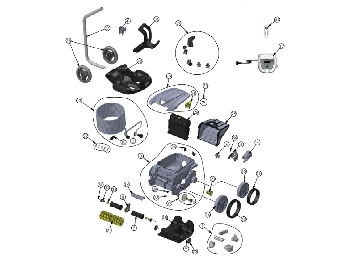 Aspirador Ov 3500 ZODIAC - Recambios