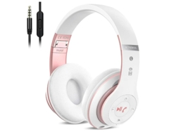 Auriculares Intra Sem Fio Dobráveis Alta Fidelidade Embutido Controle Yizhood Bluetooth Rosa