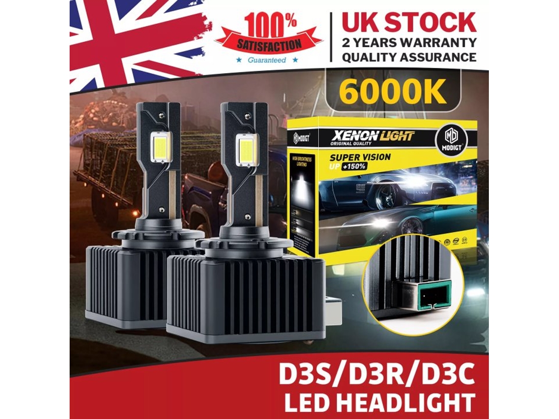 Kit de 2 bombillas LED D3s/d3r 6000k para faros delanteros
