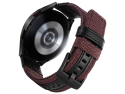 Correa Universal De Nylon Ajustable De 20 Mm Café Para Smartwatch Xiaomi/Amazfit/Samsung/Huawei/Realme/Ticwatch Oem