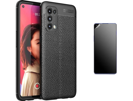 Kit Carcasa Y Protector Oppo Find X3 Lite Ultimatte Rugged Leather Negro