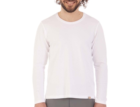 Homem de Manga Comprida de Camisa Uv Wave Branco 2Xliq-Uv
