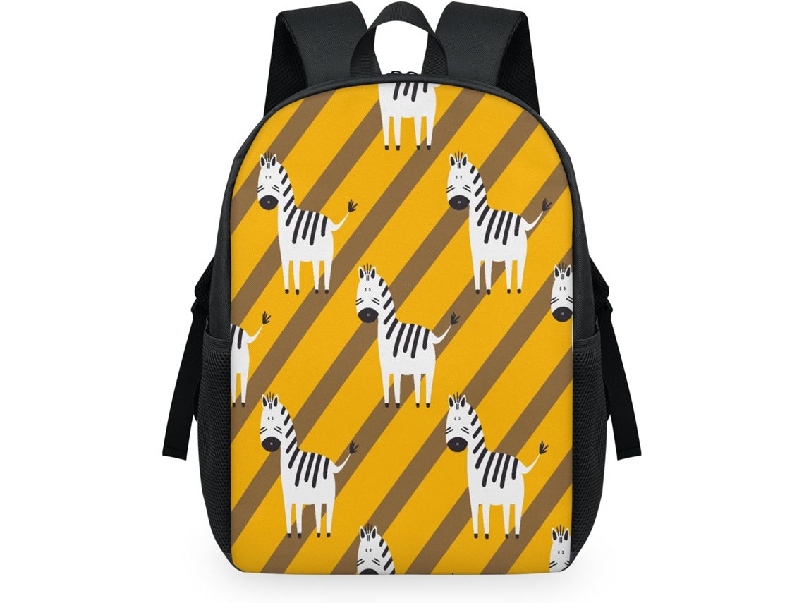 Mochila Tropicallife Estampado Cebra Para Niños Niñas Hombres Mujeres Mochila Escolar Informal Portátil