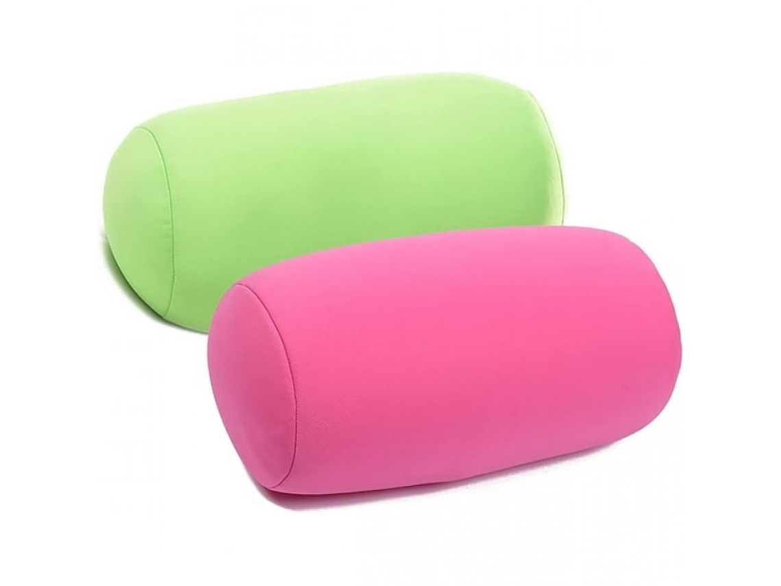 KOFIHETY Travesseiro Confortável Para Apoio De Pescoço, Cabeça E Costas, Travesseiros De Microesferas Macios, Mas Com Design Cilíndrico De Suporte Para Uso Em