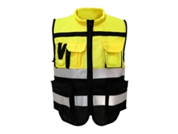 Chaleco de seguridad de alta visibilidad, chaleco reflectante de alta visibilidad clase 2 con material reflectante 3M Scotchlite, diseño premium Lis