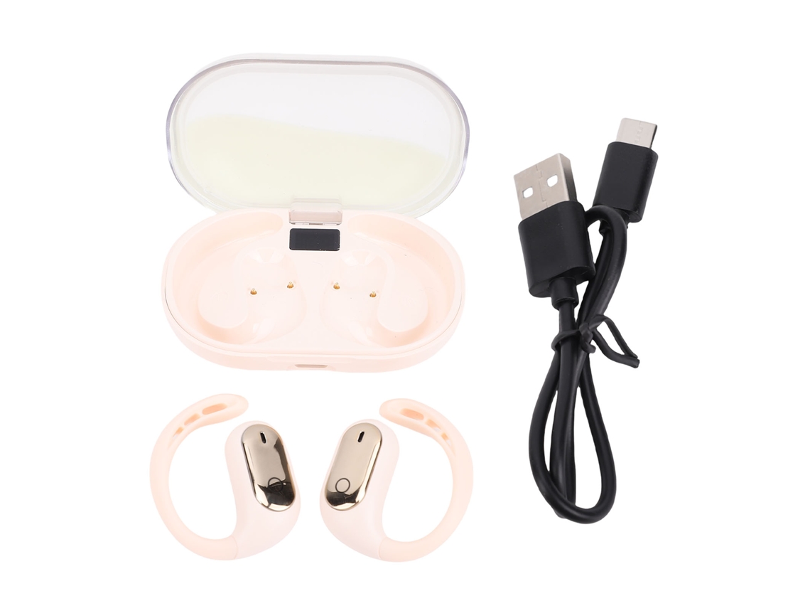 Fones de Ouvido Bluetooth Off white EOOCOO (gradiente de Areia Mó Luminosa, Par de Ouvido Inteiro)