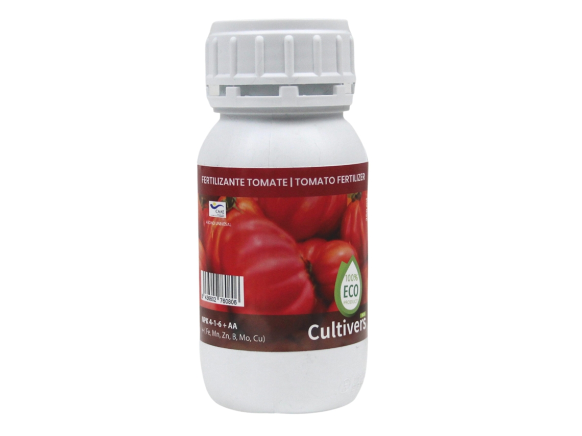CULTIVERS Fertilizante Tomates Ecológico 250 ml Abono Líquido 100% Orgánico y Natural, Potencia el Sabor y el Crecimiento