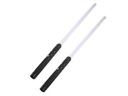 Espada luminosa de metal recargable 2 en 1 con 7 colores y sonido para niños y adultos. Juguete de cosplay para Halloween y Navidad.