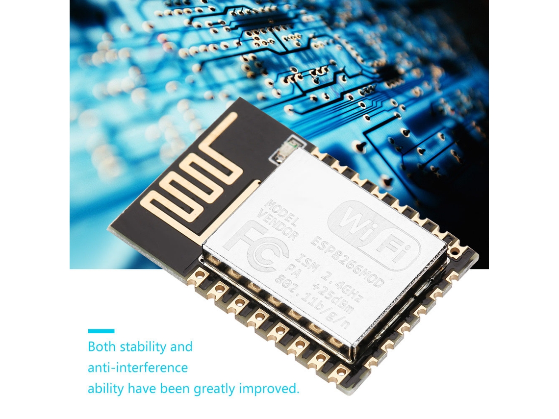 Módulo inalámbrico 2026as ESP8266 ESP-12E Transceptor Wifi Puerto serie AP Sta