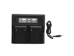 Cargador Dual Para Baterías De Cámara Com Tela, Cargador Usb De Baterías Recarregáveis De Dois Canais