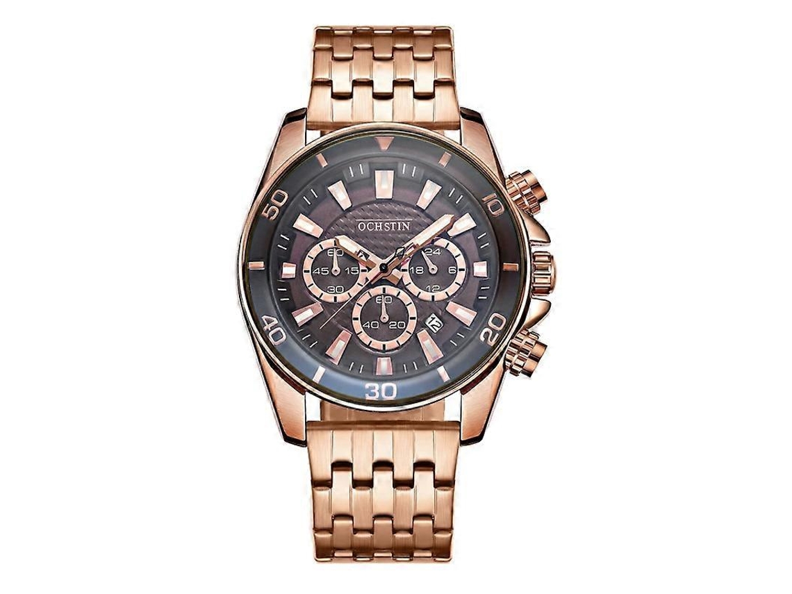 Reloj de cuarzo multifuncional Ochstin 7259 para hombre con correa de acero de moda Hengrongshen