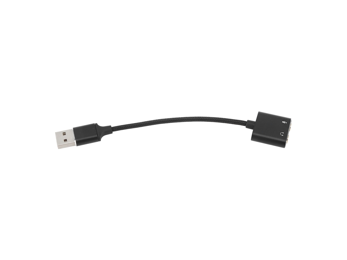 Adaptador De Audio Usb Plug And Play Para Ordenadores Y Portátiles Con Conector De 3,5 Mm Y Tarjeta De Sonido Externa.