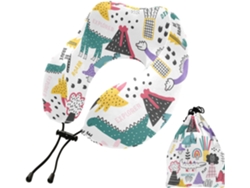Almohada Viaje Dormir Aviones Espuma Viscoelástica Poliéster Viscoelástica. Fácilmente Soporte Fácil