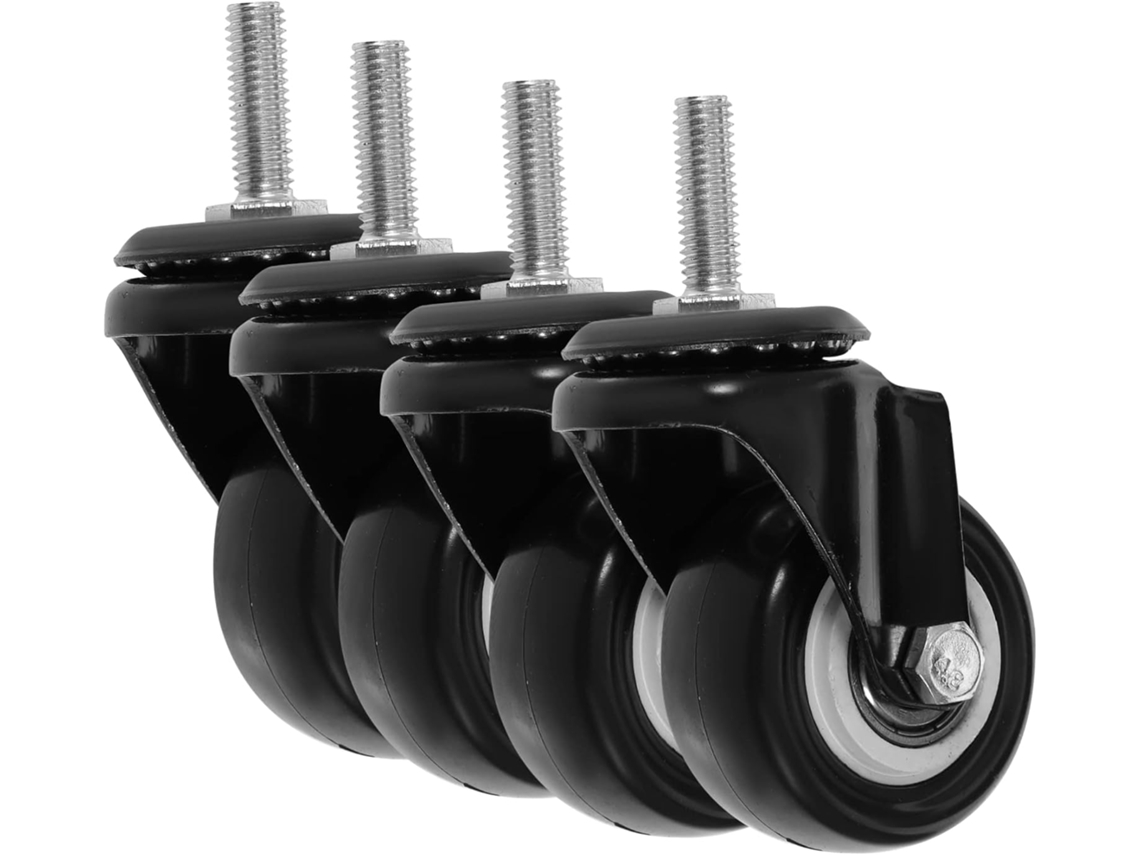 Ruedas 4 Giratorias Muebles Freno M8, Resistentes Acero