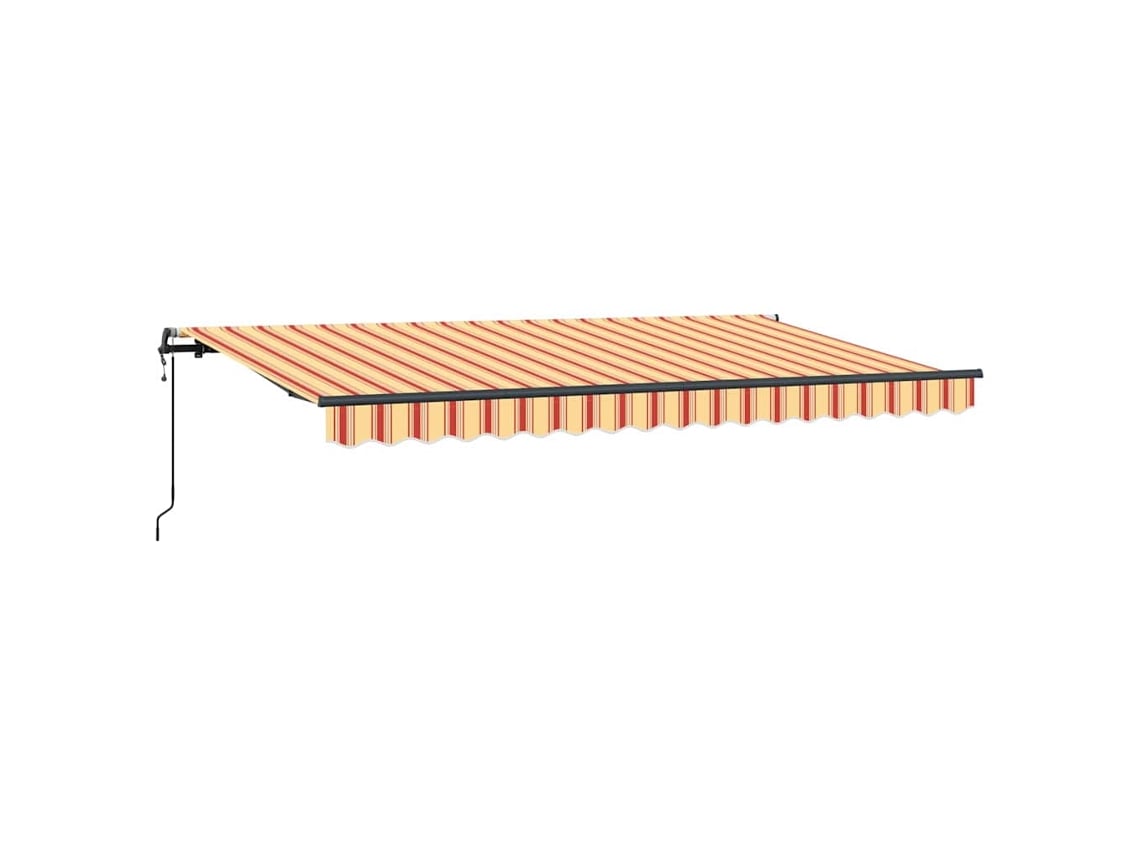 Toldo retráctil Vidaxl de poliéster multicolor